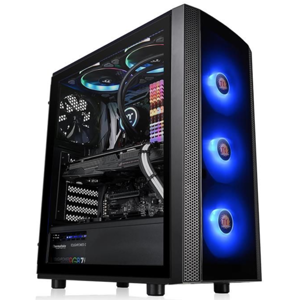 ქეისი Thermaltake Versa J25 TG, Win, SPCC, Tempered Glass*1 Black