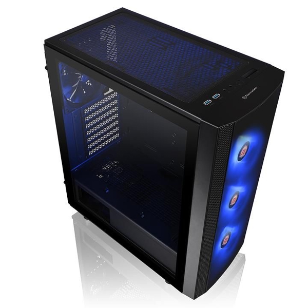 ქეისი Thermaltake Versa J25 TG, Win, SPCC, Tempered Glass*1 Black