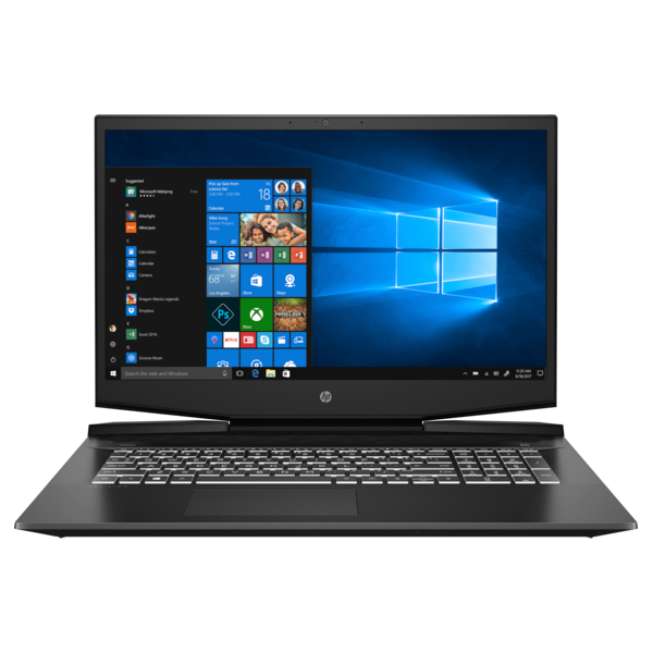 ნოუთბუქი HP Pavilion 17'' Gaming IPS, i5-9300H, 8GB, 512GB SSD, No ODD, FreeDOS Shadow Black