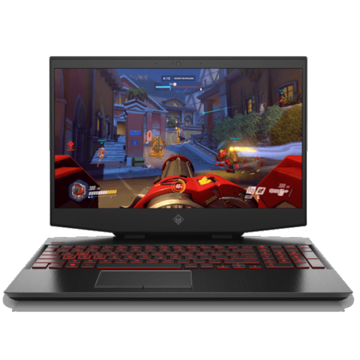 ნოუთბუქი HP Omen 15, 15.6" Core i5-9300H quad, 8GB DDR4, 512GB SSD, Nvidia GeForce GTX 1650 Black