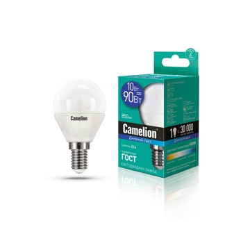 ეკონომიური LED ნათურა Camelion LED10-G45/865/E14