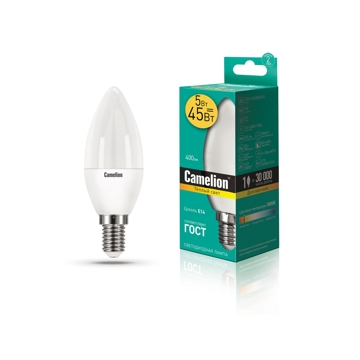 ეკონომიური LED ნათურა Camelion LED5-C35/830/E14