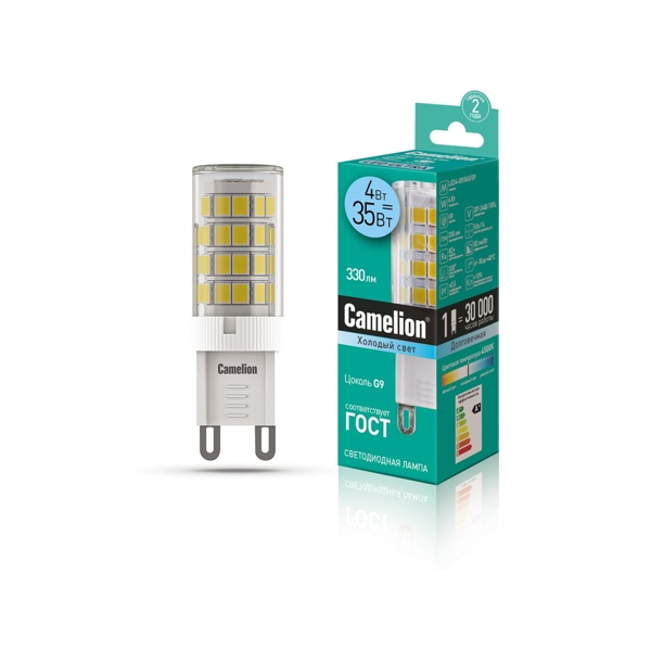 LED ნათურა Camelion LED4-G9/830/G9 