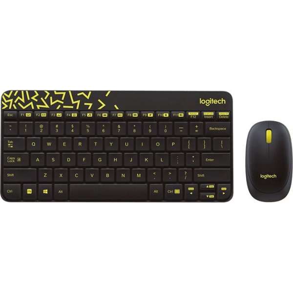 კლავიატურა + მაუსი LOGITECH Wireless Combo MK240 Nano Russian Layout Black