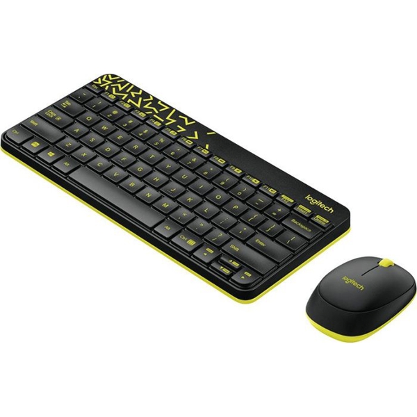 კლავიატურა + მაუსი LOGITECH Wireless Combo MK240 Nano Russian Layout Black