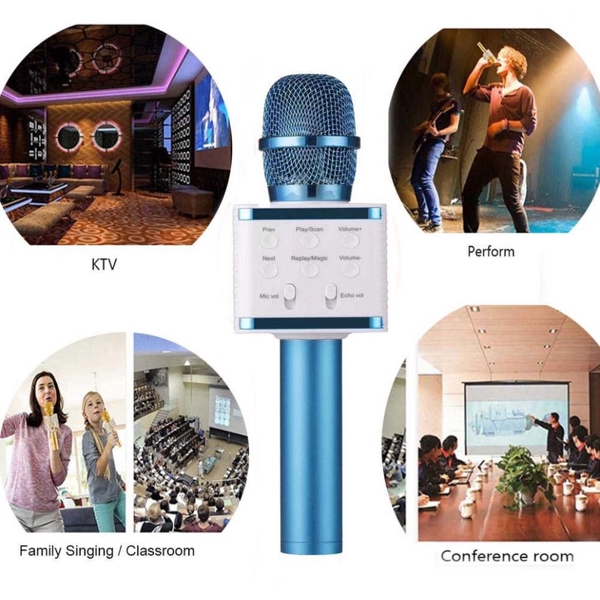 კარაოკე მიკროფონი V7 Wireless Bluetooth Microphone Karaoke Speaker High-end Version Mic