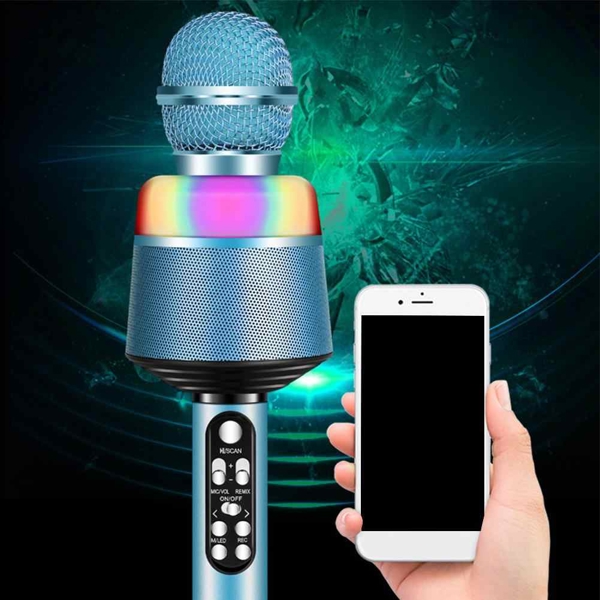 კარაოკე მიკროფონი V7 Professional Bluetooth Wireless Microphone Karaoke Microphones Speaker