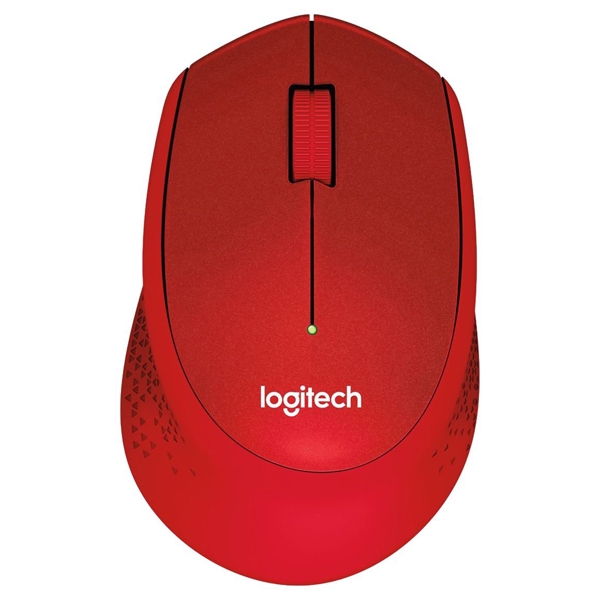 მაუსი LOGITECH 910-004911 Wireless Mouse M330 Silent Plus, EMEA, Red