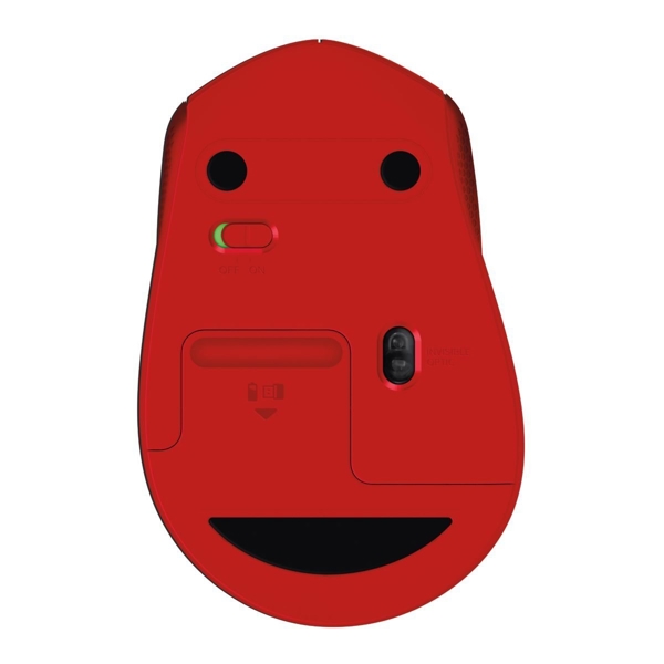 მაუსი LOGITECH 910-004911 Wireless Mouse M330 Silent Plus, EMEA, Red