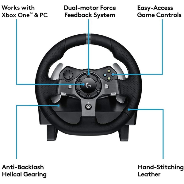 კომპიუტერული საჭე LOGITECH G920 Driving Force Racing Wheel for Xbox One and PC