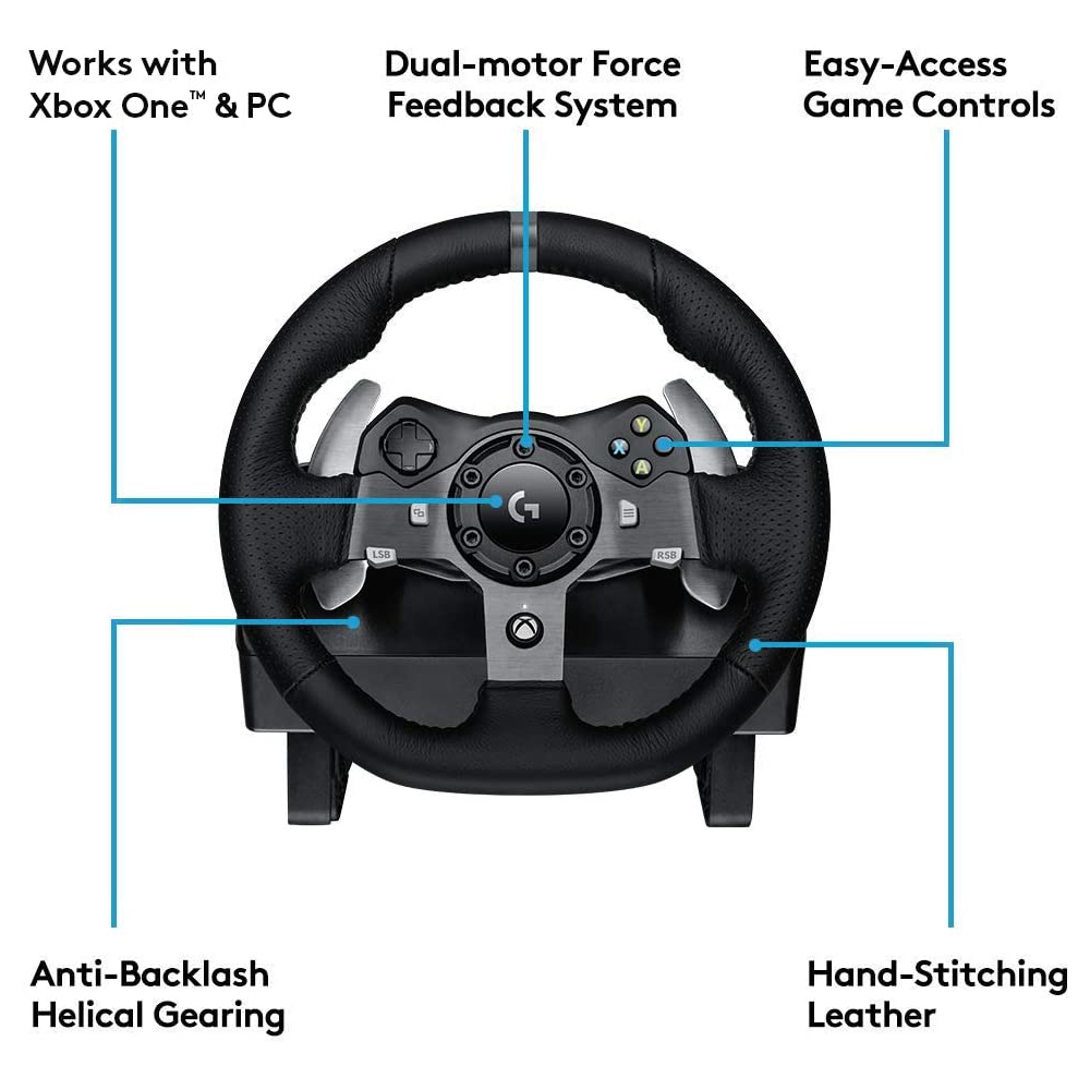 კომპიუტერული საჭე LOGITECH G920 Driving Force Racing Wheel for Xbox One and PC