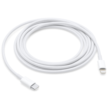 კაბელი Apple MKQ42ZM/A Lightning to USB-C Cable 2 m White