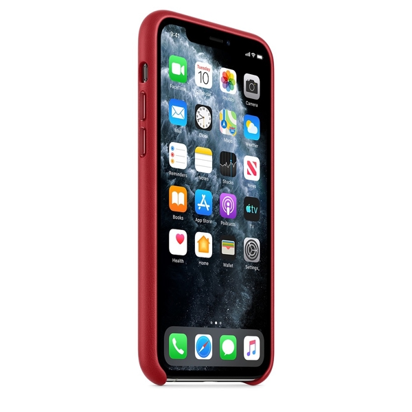 მობილურის ქეისი Apple iPhone 11 Pro Leather Case - (PRODUCT) Red (MWYF2ZM/A)