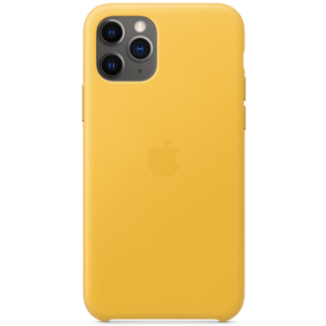 მობილურის ქეისი Apple iPhone 11 Pro Leather Case - Meyer Lemon (MWYA2ZM/A)