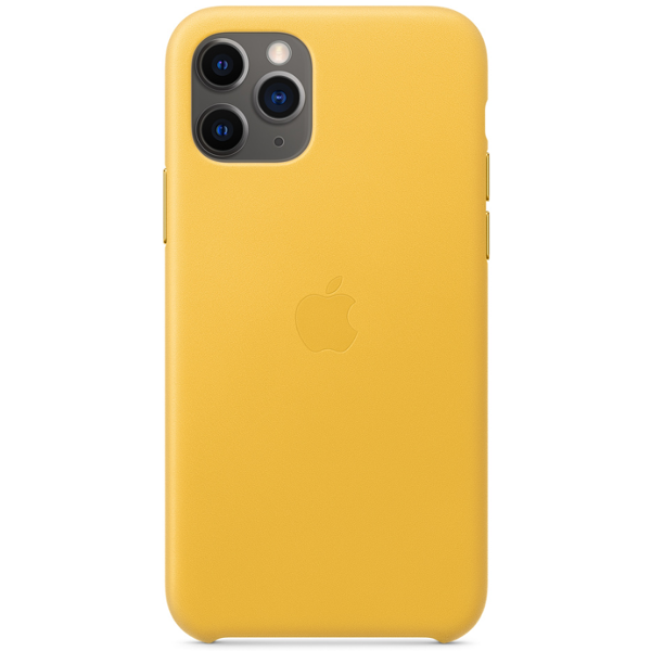 მობილურის ქეისი Apple iPhone 11 Pro Leather Case - Meyer Lemon (MWYA2ZM/A)