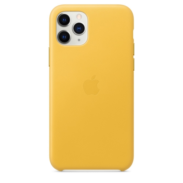 მობილურის ქეისი Apple iPhone 11 Pro Leather Case - Meyer Lemon (MWYA2ZM/A)