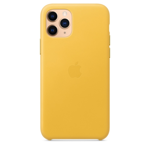 მობილურის ქეისი Apple iPhone 11 Pro Leather Case - Meyer Lemon (MWYA2ZM/A)