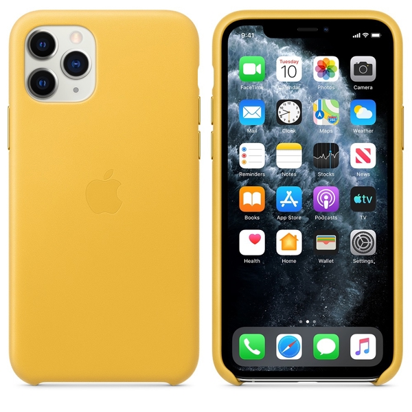 მობილურის ქეისი Apple iPhone 11 Pro Leather Case - Meyer Lemon (MWYA2ZM/A)