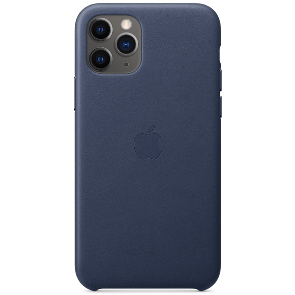 მობილურის ქეისი Apple iPhone 11 Pro Leather Case - Midnight Blue (MWYG2ZM/A)