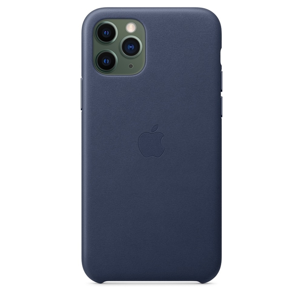 მობილურის ქეისი Apple iPhone 11 Pro Leather Case - Midnight Blue (MWYG2ZM/A)