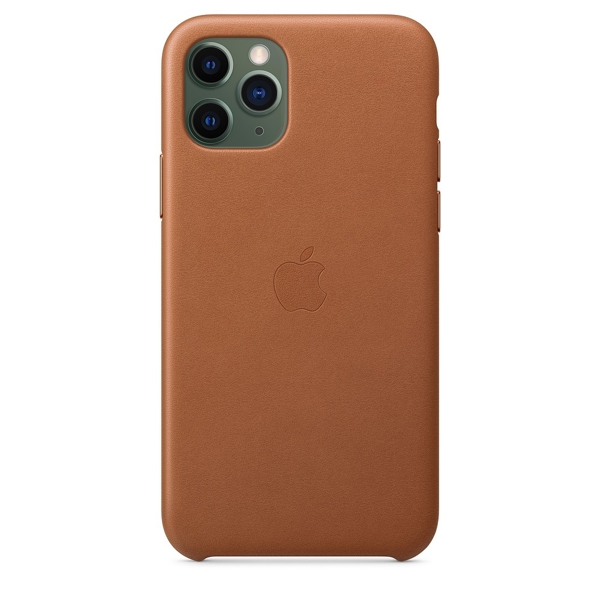 მობილურის ქეისი Apple iPhone 11 Pro Leather Case - Saddle Brown (MWYD2ZM/A)