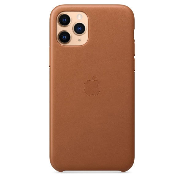 მობილურის ქეისი Apple iPhone 11 Pro Leather Case - Saddle Brown (MWYD2ZM/A)