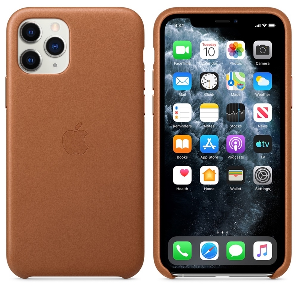 მობილურის ქეისი Apple iPhone 11 Pro Leather Case - Saddle Brown (MWYD2ZM/A)