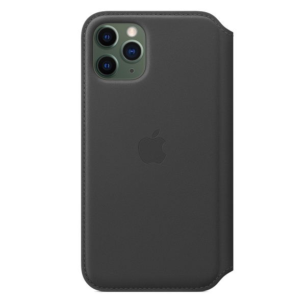 მობილურის ქეისი Apple iPhone 11 Pro Leather Folio - Black (MX062ZM/A)