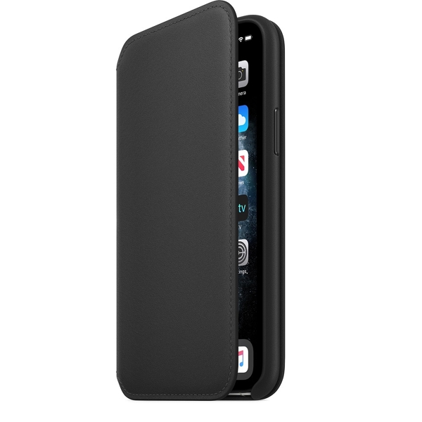 მობილურის ქეისი Apple iPhone 11 Pro Leather Folio - Black (MX062ZM/A)