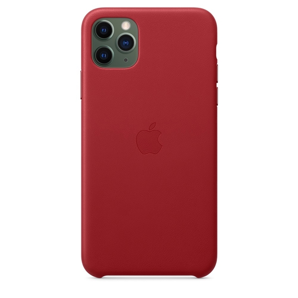 მობილურის ქეისი Apple iPhone 11 Pro Max Leather Case - (PRODUCT) Red (MX0F2ZM/A)