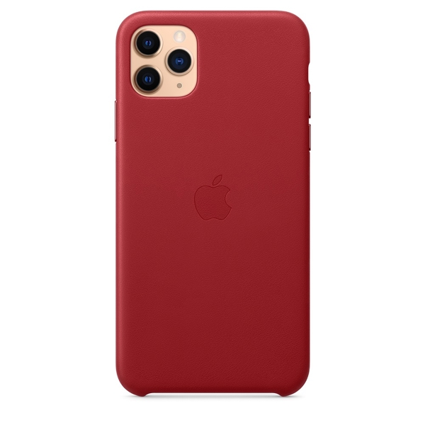 მობილურის ქეისი Apple iPhone 11 Pro Max Leather Case - (PRODUCT) Red (MX0F2ZM/A)