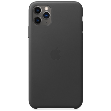 მობილურის ქეისი Apple iPhone 11 Pro Max Leather Case - Black (MX0E2ZM/A)