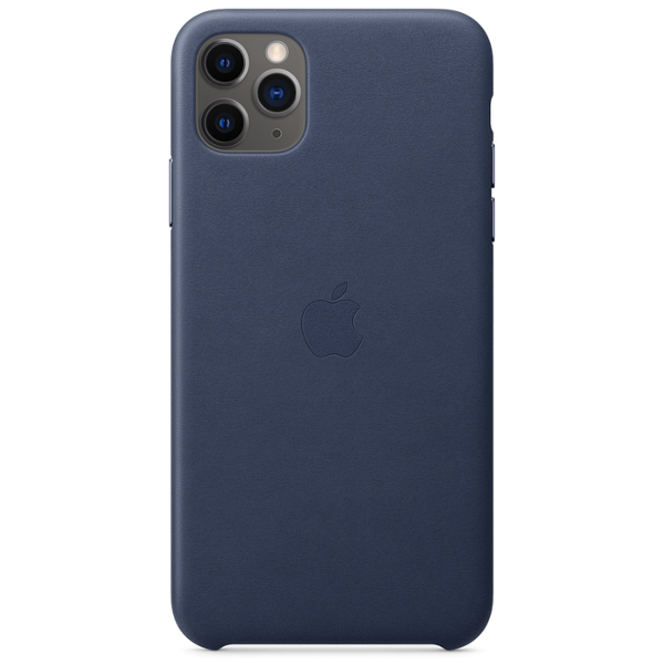 მობილურის ქეისი Apple iPhone 11 Pro Max Leather Case - Midnight Blue (MX0G2ZM/A)