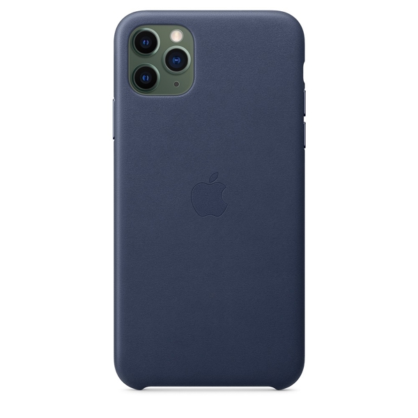 მობილურის ქეისი Apple iPhone 11 Pro Max Leather Case - Midnight Blue (MX0G2ZM/A)