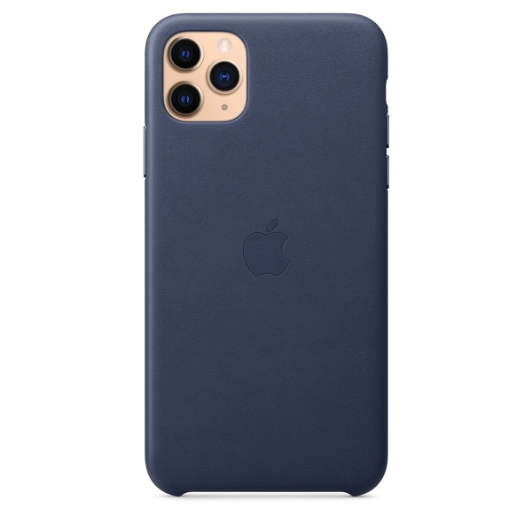 მობილურის ქეისი Apple iPhone 11 Pro Max Leather Case - Midnight Blue (MX0G2ZM/A)