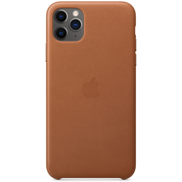 მობილურის ქეისი Apple iPhone 11 Pro Max Leather Case - Saddle Brown (MX0D2ZM/A)