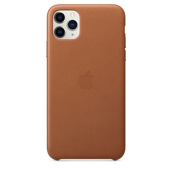 მობილურის ქეისი Apple iPhone 11 Pro Max Leather Case - Saddle Brown (MX0D2ZM/A)