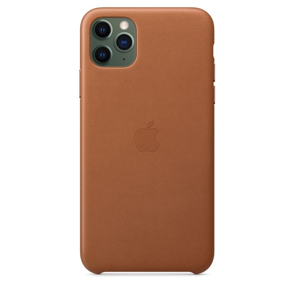 მობილურის ქეისი Apple iPhone 11 Pro Max Leather Case - Saddle Brown (MX0D2ZM/A)