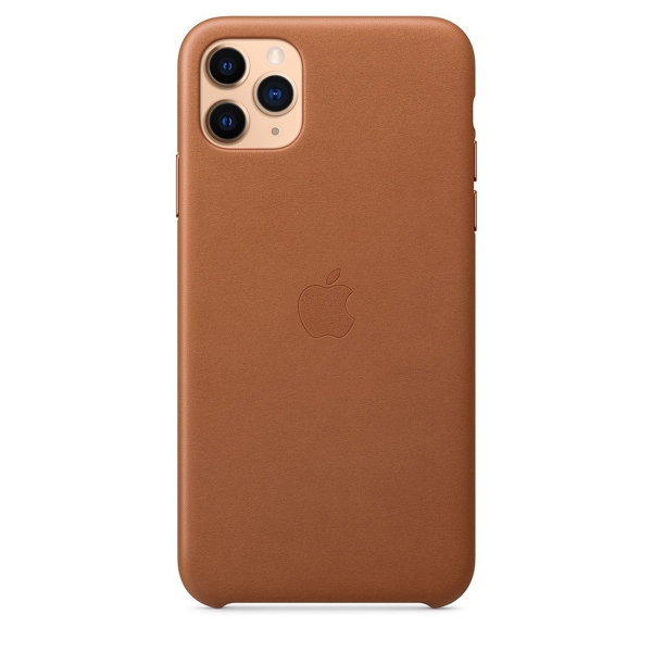 მობილურის ქეისი Apple iPhone 11 Pro Max Leather Case - Saddle Brown (MX0D2ZM/A)