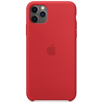 მობილურის ქეისი Apple iPhone 11 Pro Max Silicone Case - (PRODUCT) Red (MWYV2ZM/A)