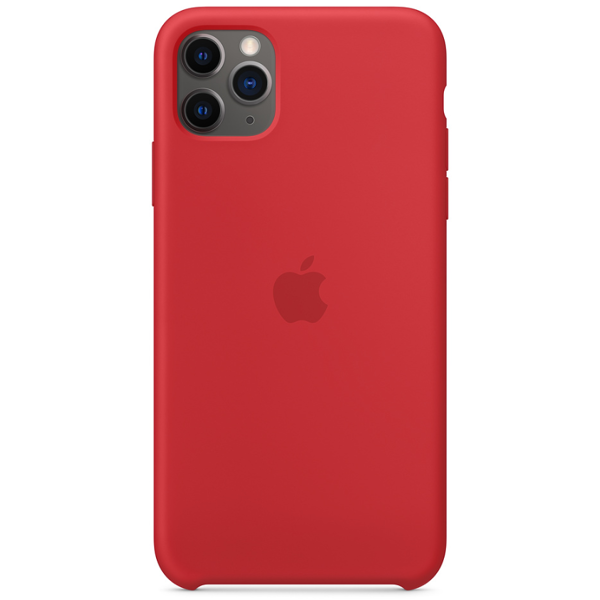 მობილურის ქეისი Apple iPhone 11 Pro Max Silicone Case - (PRODUCT) Red (MWYV2ZM/A)