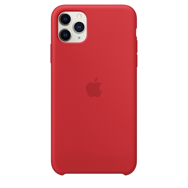 მობილურის ქეისი Apple iPhone 11 Pro Max Silicone Case - (PRODUCT) Red (MWYV2ZM/A)