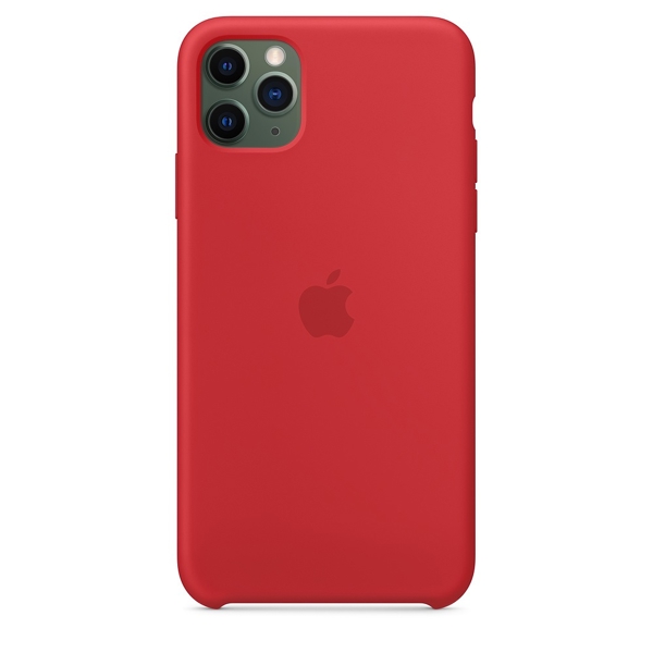 მობილურის ქეისი Apple iPhone 11 Pro Max Silicone Case - (PRODUCT) Red (MWYV2ZM/A)