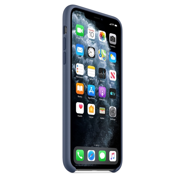 მობილურის ქეისი Apple iPhone 11 Pro Max Silicone Case - Alaskan Blue (MX032ZM/A)