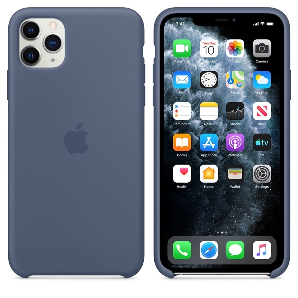 მობილურის ქეისი Apple iPhone 11 Pro Max Silicone Case - Alaskan Blue (MX032ZM/A)