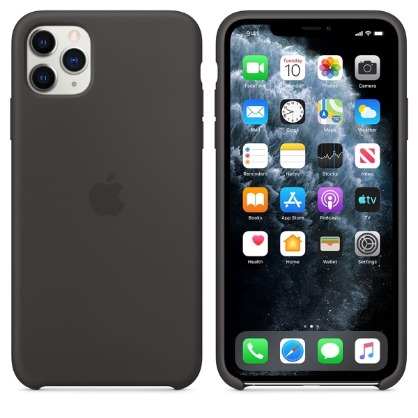 მობილურის ქეისი Apple iPhone 11 Pro Max Silicone Case - Black (MX002ZM/A)