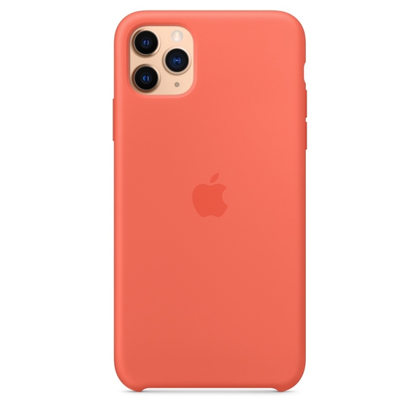 მობილურის ქეისი Apple iPhone 11 Pro Max Silicone Case - Clementine (Orange) (MX022ZM/A)