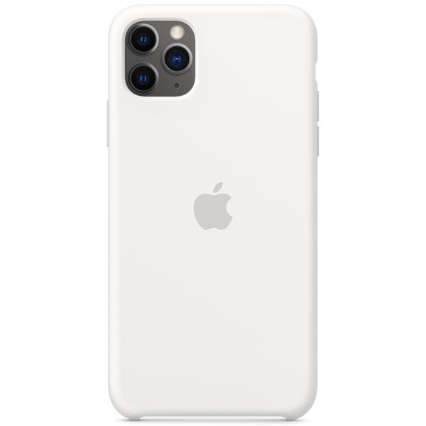 მობილურის ქეისი Apple iPhone 11 Pro Max Silicone Case - White (MWYX2ZM/A)