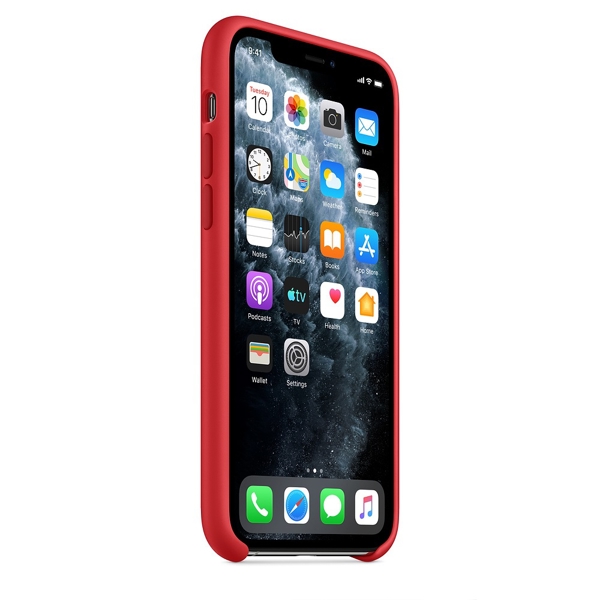 მობილურის ქეისი Apple iPhone 11 Pro Silicone Case - (PRODUCT) Red (MWYH2ZM/A)