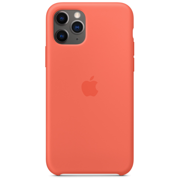 მობილურის ქეისი Apple iPhone 11 Pro Silicone Case - Clementine (Orange) (MWYQ2ZM/A)